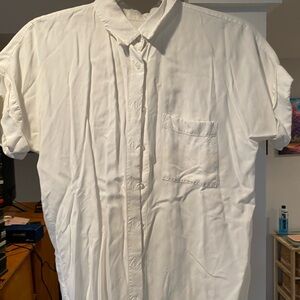 LOFT Women's White Button Down Shirt